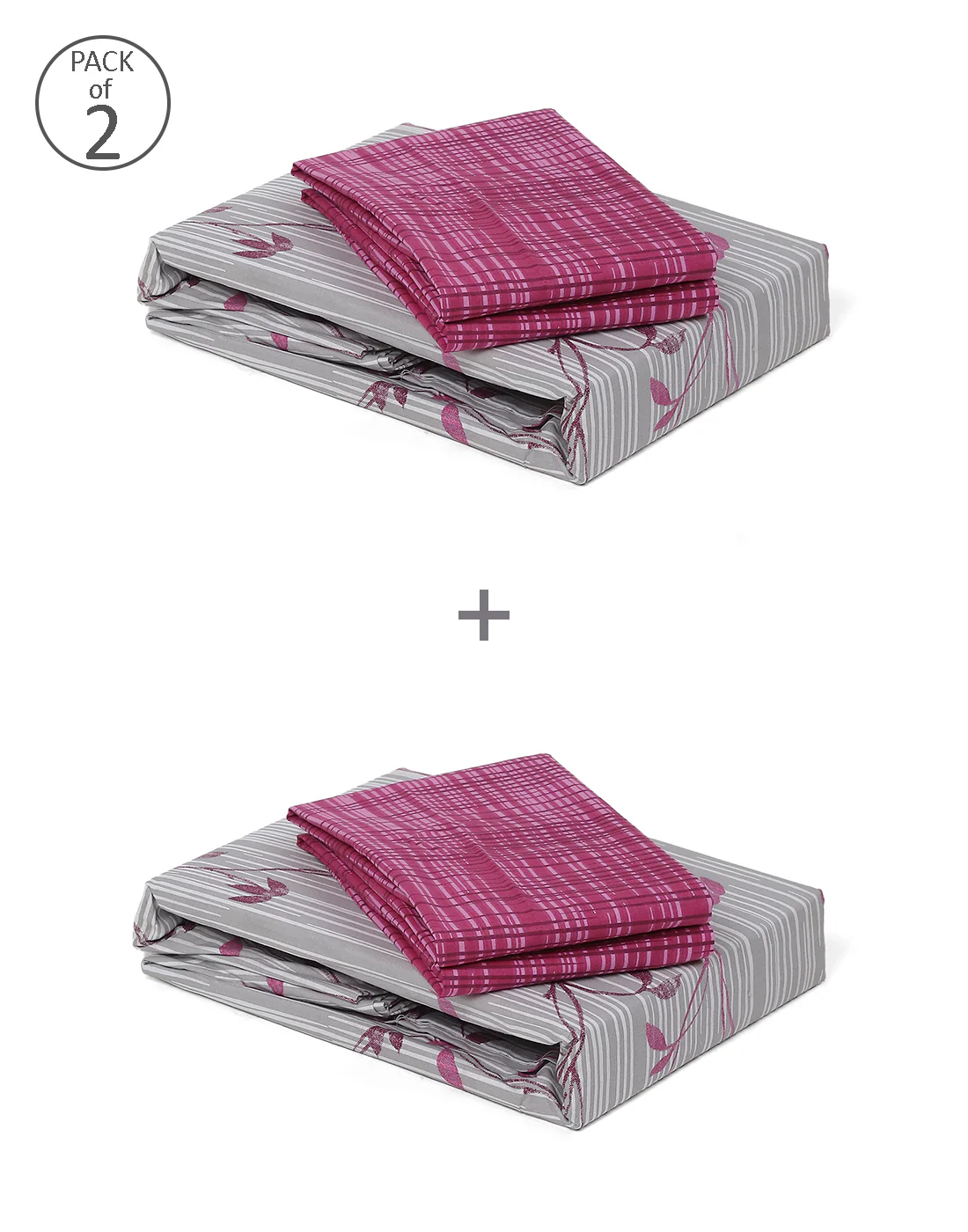 MOCA by Monte Carlo 104 GSM Cotton Double Bedsheet (2 Pcs Set) - Image 10