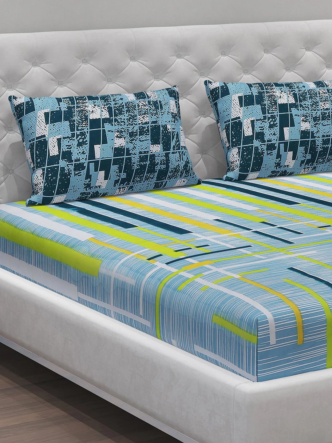 MOCA by Monte Carlo 104 GSM Cotton Double Bedsheet With 2 Pillow Covers - Image 4