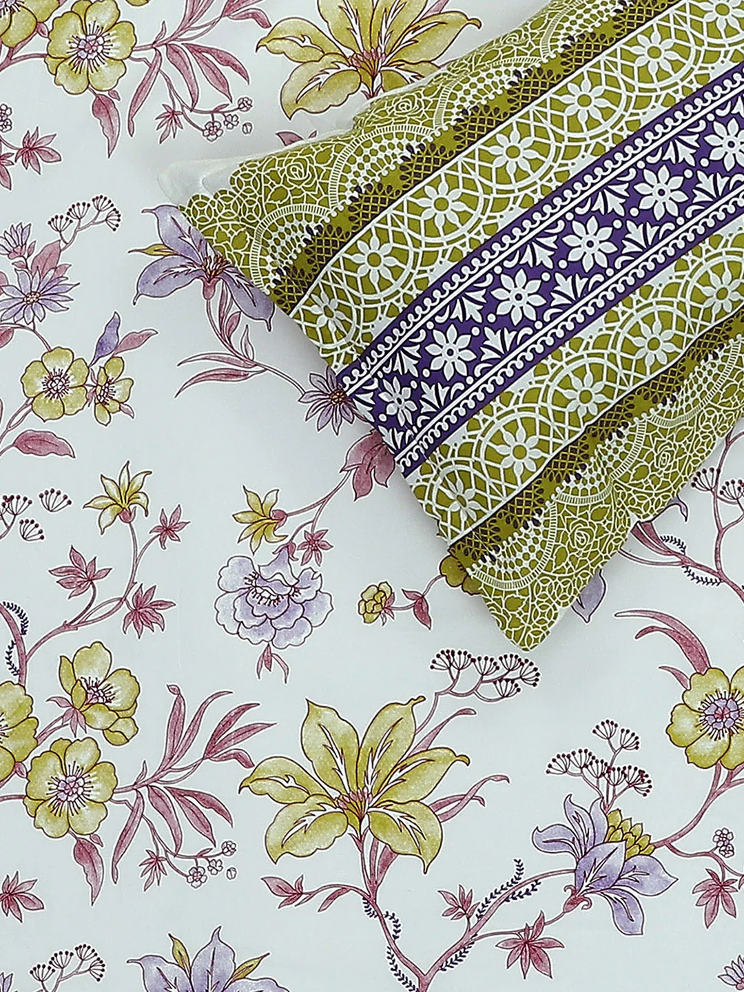 MOCA by Monte Carlo 104 TC Cotton Double Bedsheet with 2 Pillow Covers - Image 5