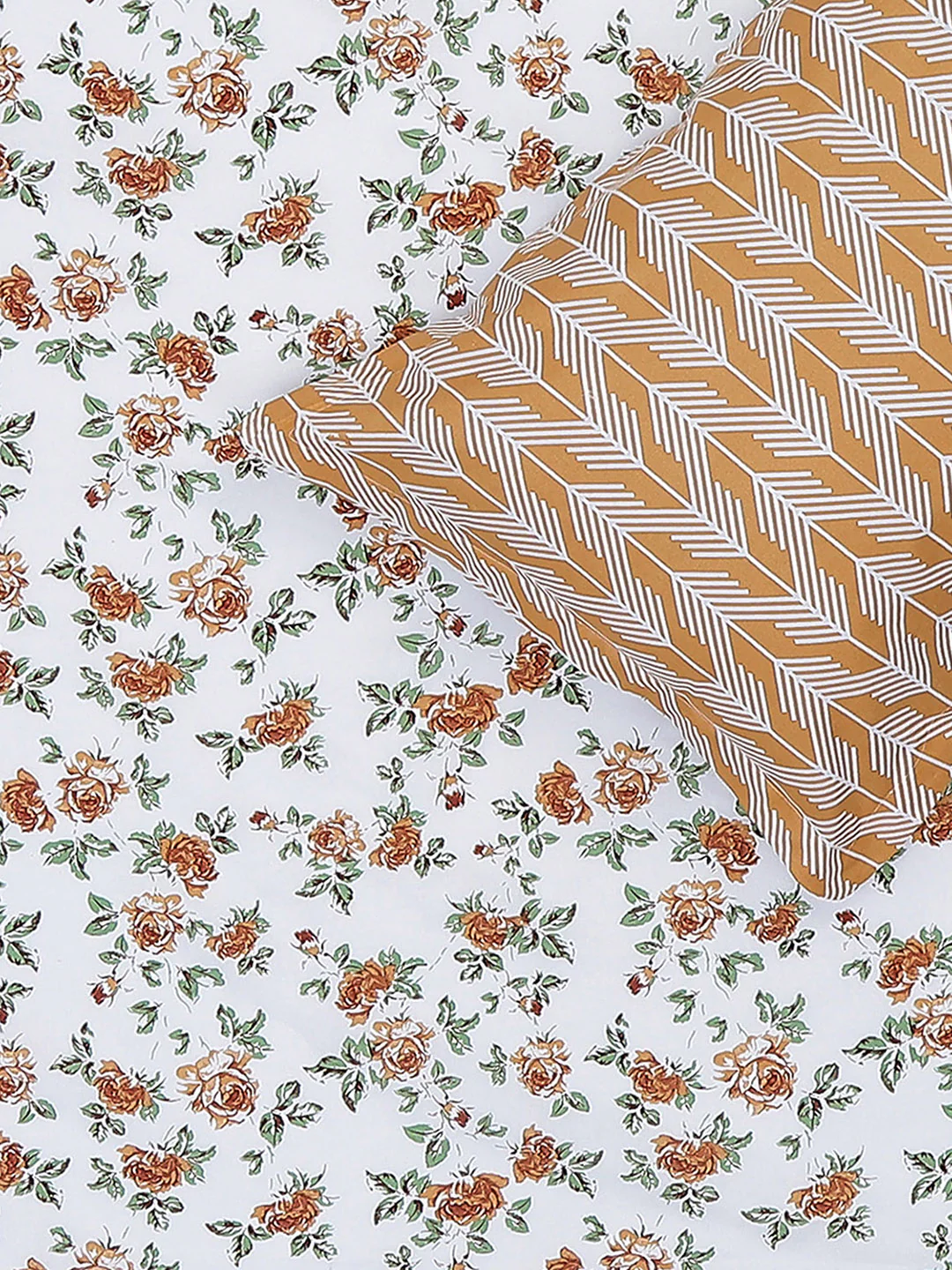 MOCA by Monte Carlo 104 TC Cotton Double Bedsheet with 2 Pillow Covers - Image 5