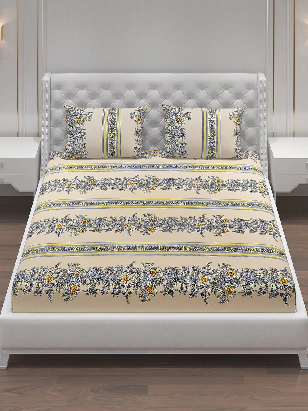 MOCA by Monte Carlo 120 GSM Microfibre Double Bedsheet with 2 Pillow Covers - Image 4