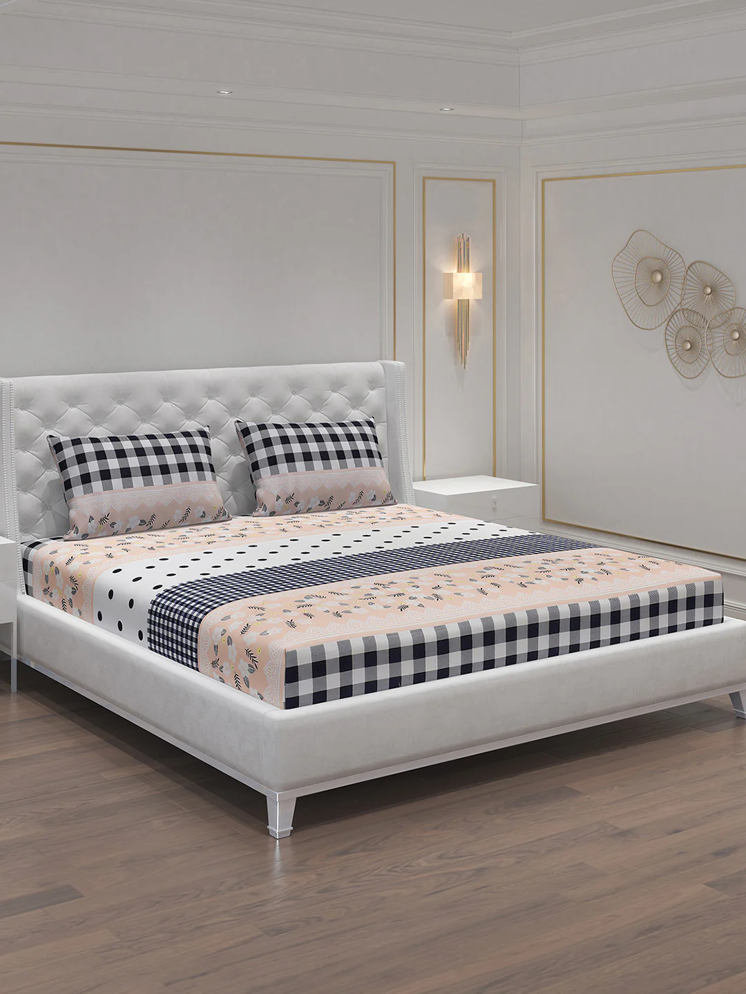 MOCA by Monte Carlo 120 GSM Microfibre Double Bedsheet with 2 Pillow Covers - Image 2