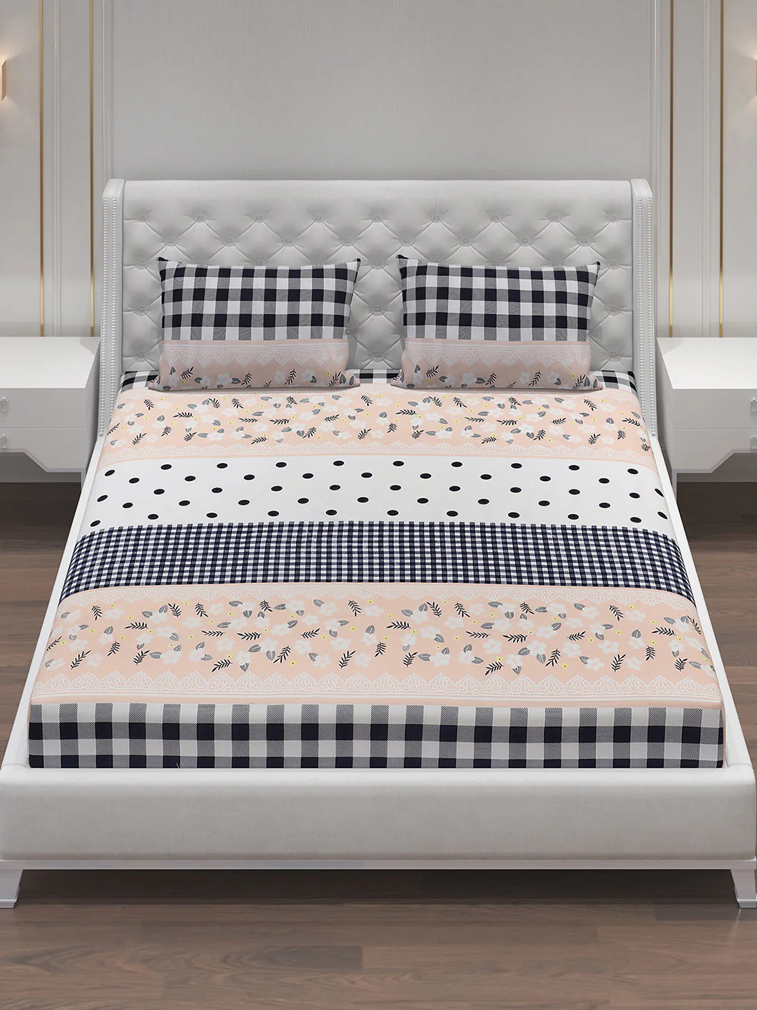 MOCA by Monte Carlo 120 GSM Microfibre Double Bedsheet with 2 Pillow Covers - Image 3