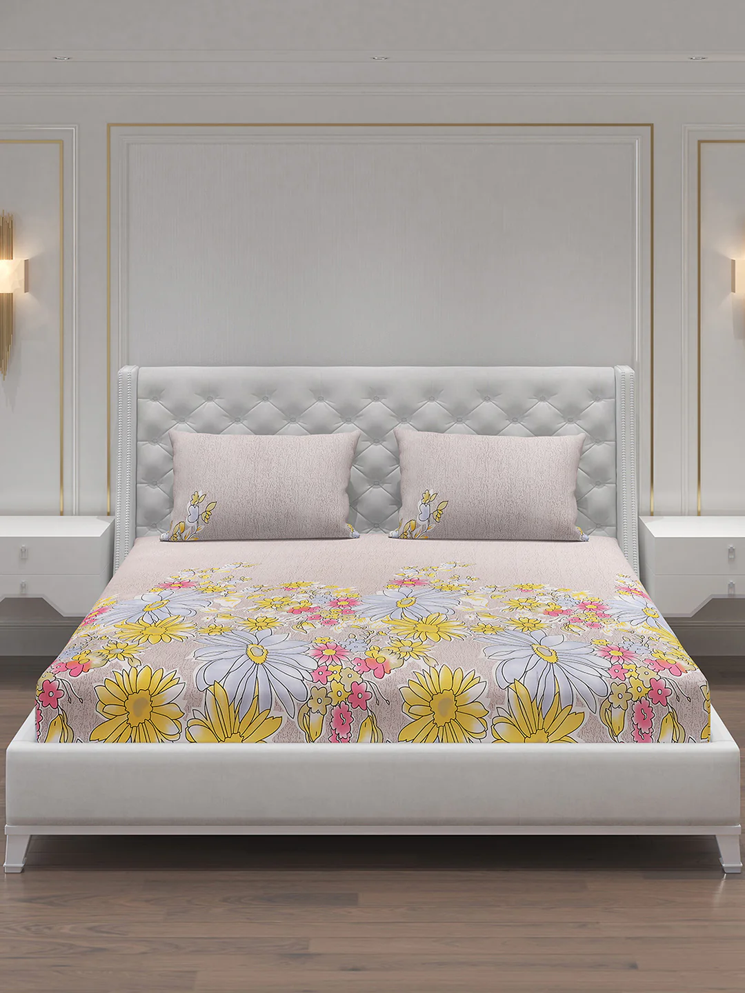 MOCA by Monte Carlo 120 GSM Microfibre Double Bedsheet with 2 Pillow Covers - Image 4