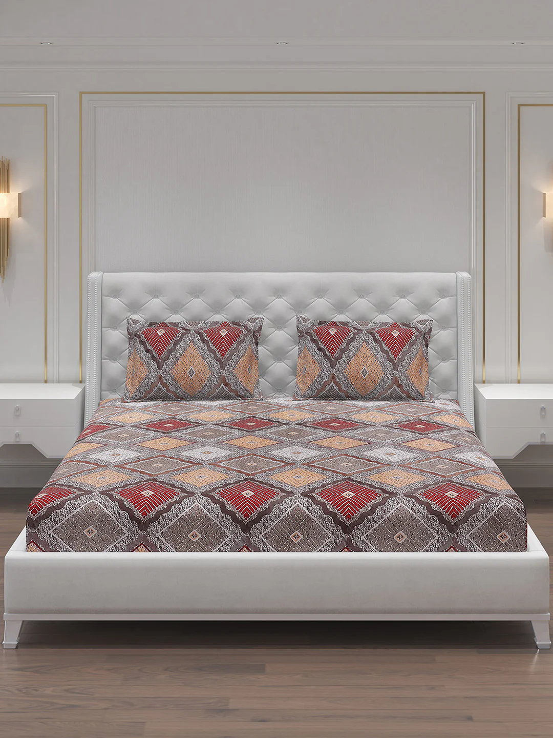 MOCA by Monte Carlo 120 GSM Microfibre Double Bedsheet with 2 Pillow Covers - Image 4