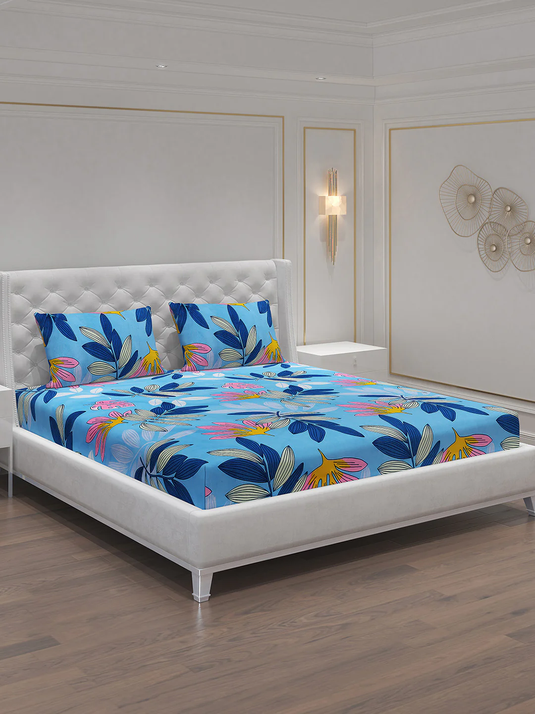 MOCA by Monte Carlo 120 GSM Microfibre Double Bedsheet with 2 Pillow Covers - Image 2