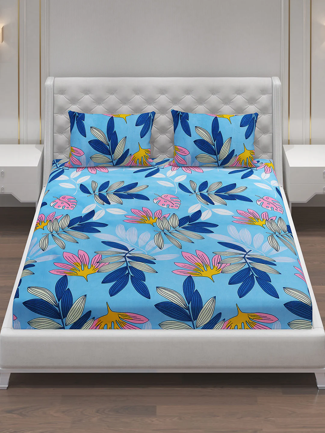 MOCA by Monte Carlo 120 GSM Microfibre Double Bedsheet with 2 Pillow Covers - Image 3