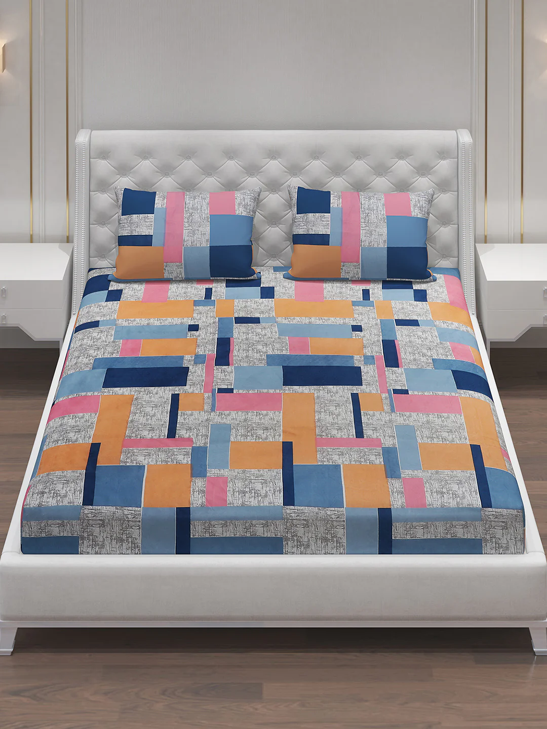 MOCA by Monte Carlo 120 GSM Microfibre Double Bedsheet with 2 Pillow Covers - Image 3