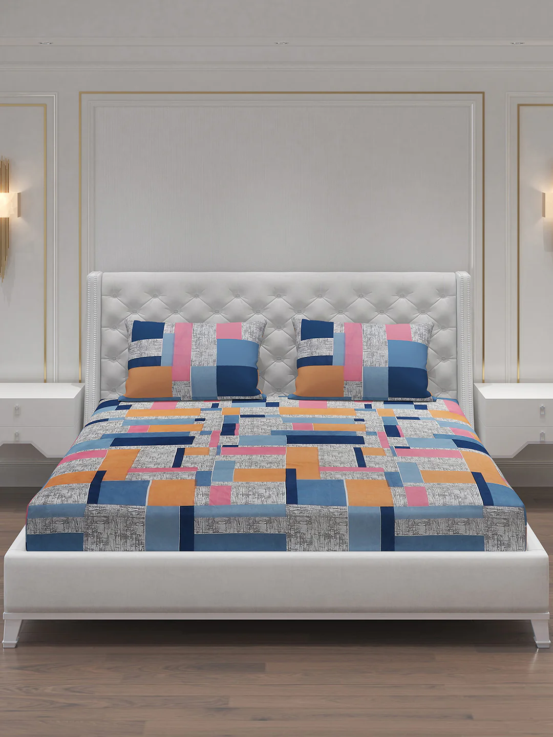 MOCA by Monte Carlo 120 GSM Microfibre Double Bedsheet with 2 Pillow Covers - Image 4