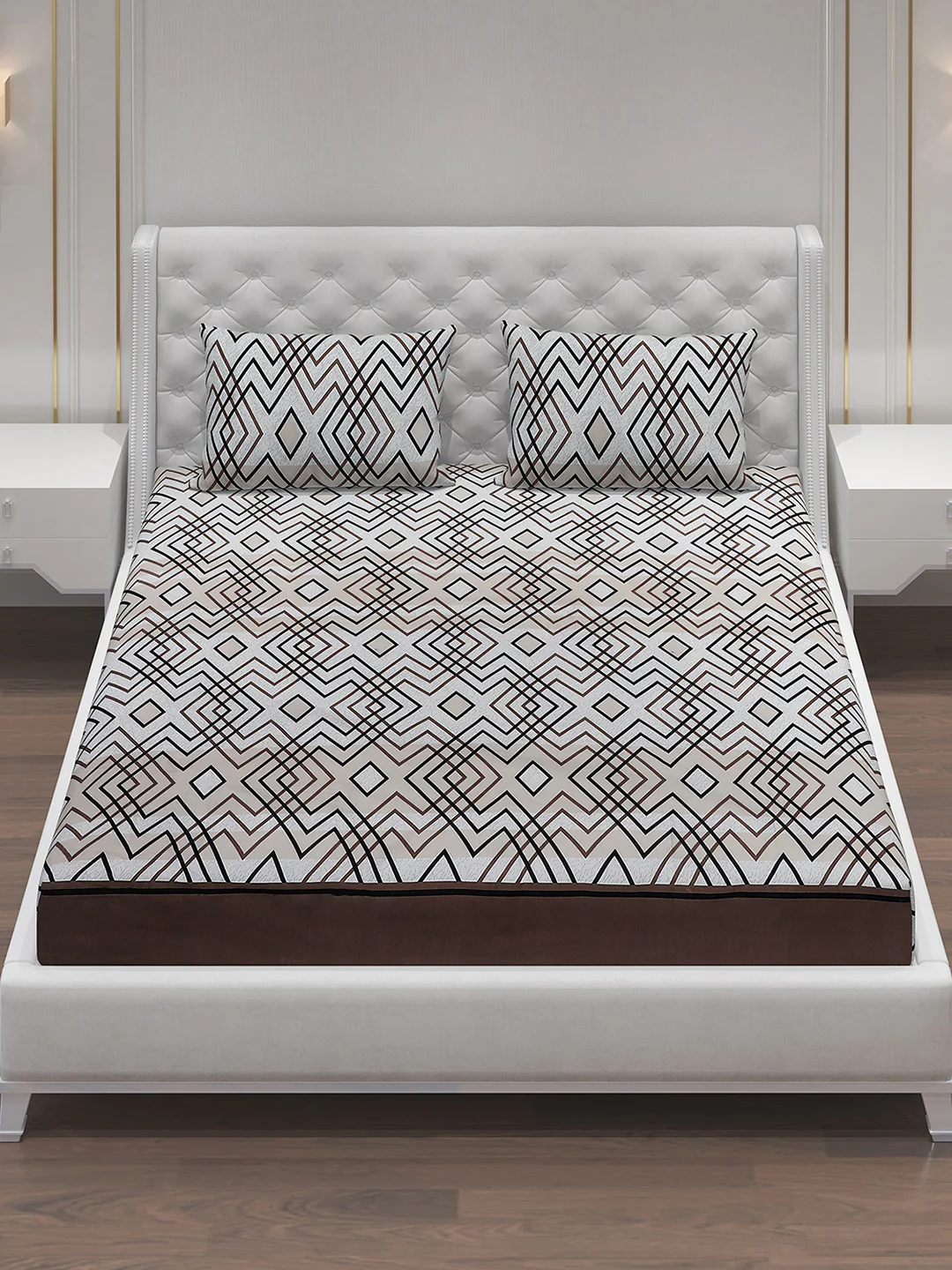 MOCA by Monte Carlo 120 GSM Microfibre Double Bedsheet with 2 Pillow Covers - Image 3
