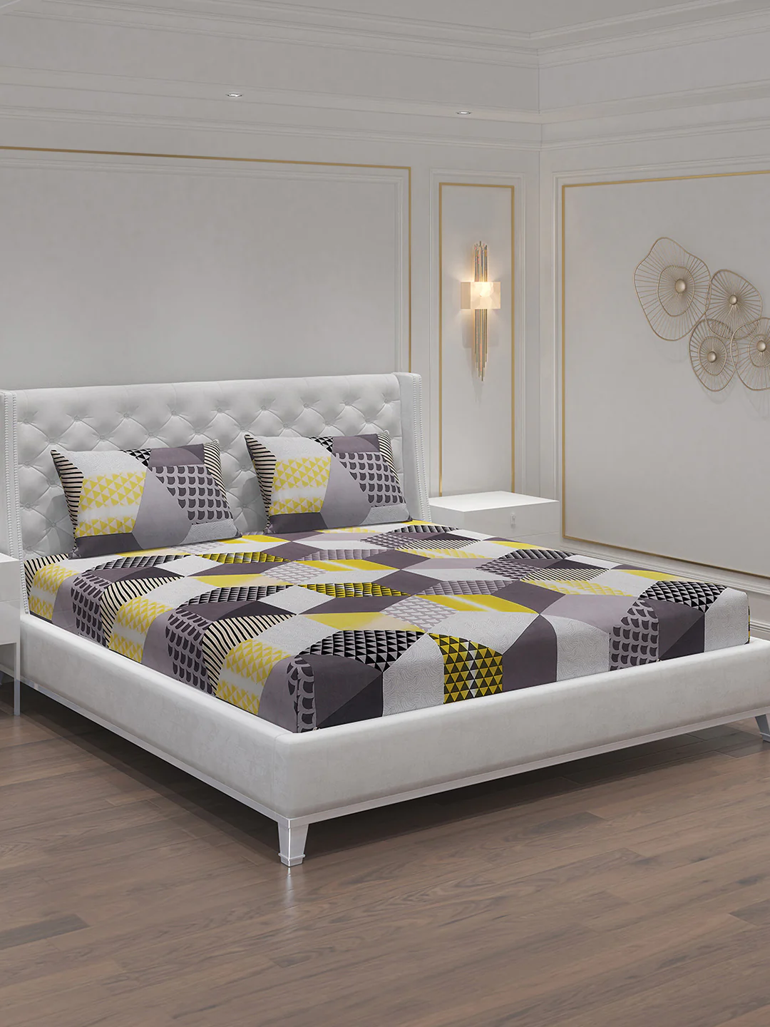 MOCA by Monte Carlo 120 GSM Microfibre Double Bedsheet with 2 Pillow Covers - Image 2