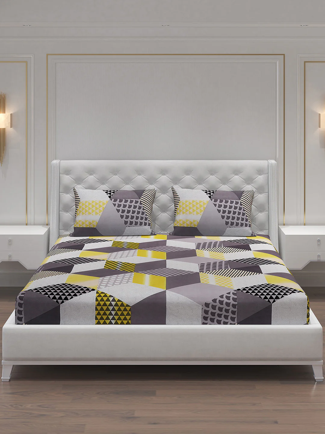 MOCA by Monte Carlo 120 GSM Microfibre Double Bedsheet with 2 Pillow Covers - Image 4