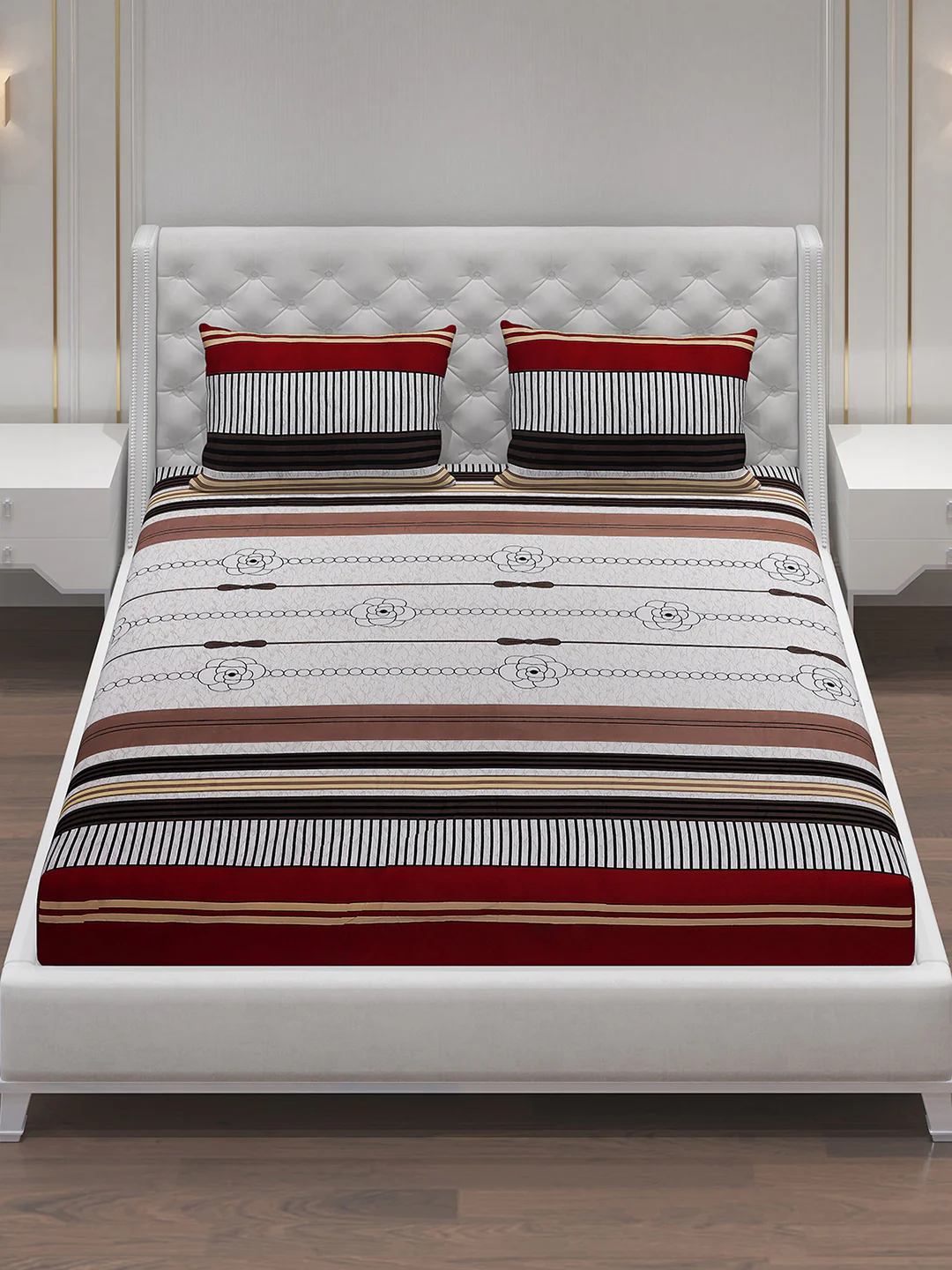 MOCA by Monte Carlo 120 GSM Microfibre Double Bedsheet with 2 Pillow Covers - Image 3