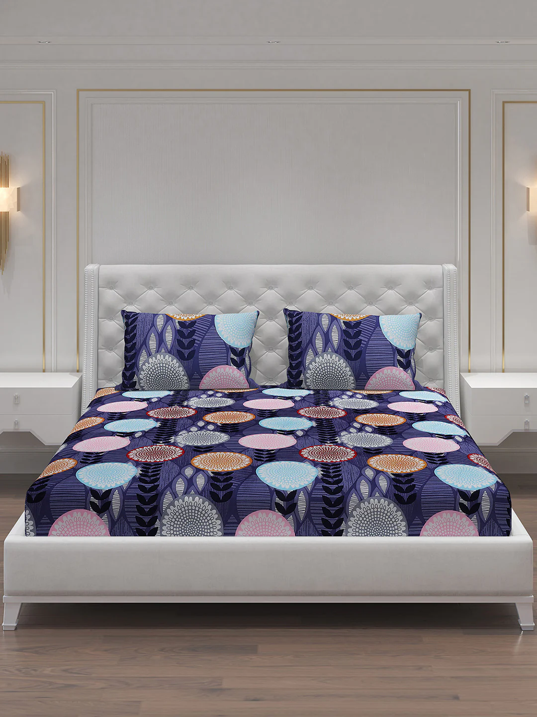 MOCA by Monte Carlo 120 GSM Microfibre Double Bedsheet with 2 Pillow Covers - Image 4