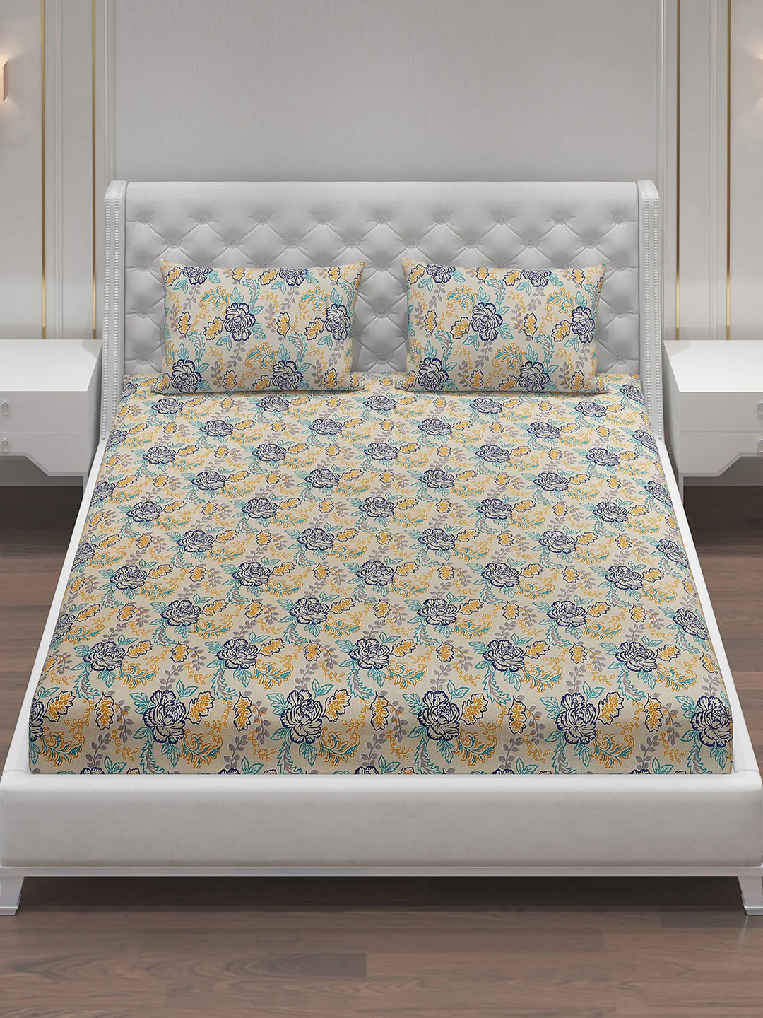 MOCA by Monte Carlo 120 GSM Microfibre Double Bedsheet with 2 Pillow Covers - Image 3