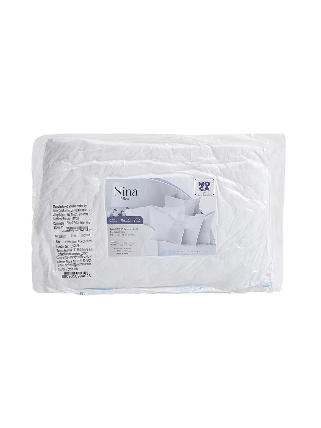 Moca by Monte Carlo Microfibre Sleeping Pillow (Pack of 2) - Image 6