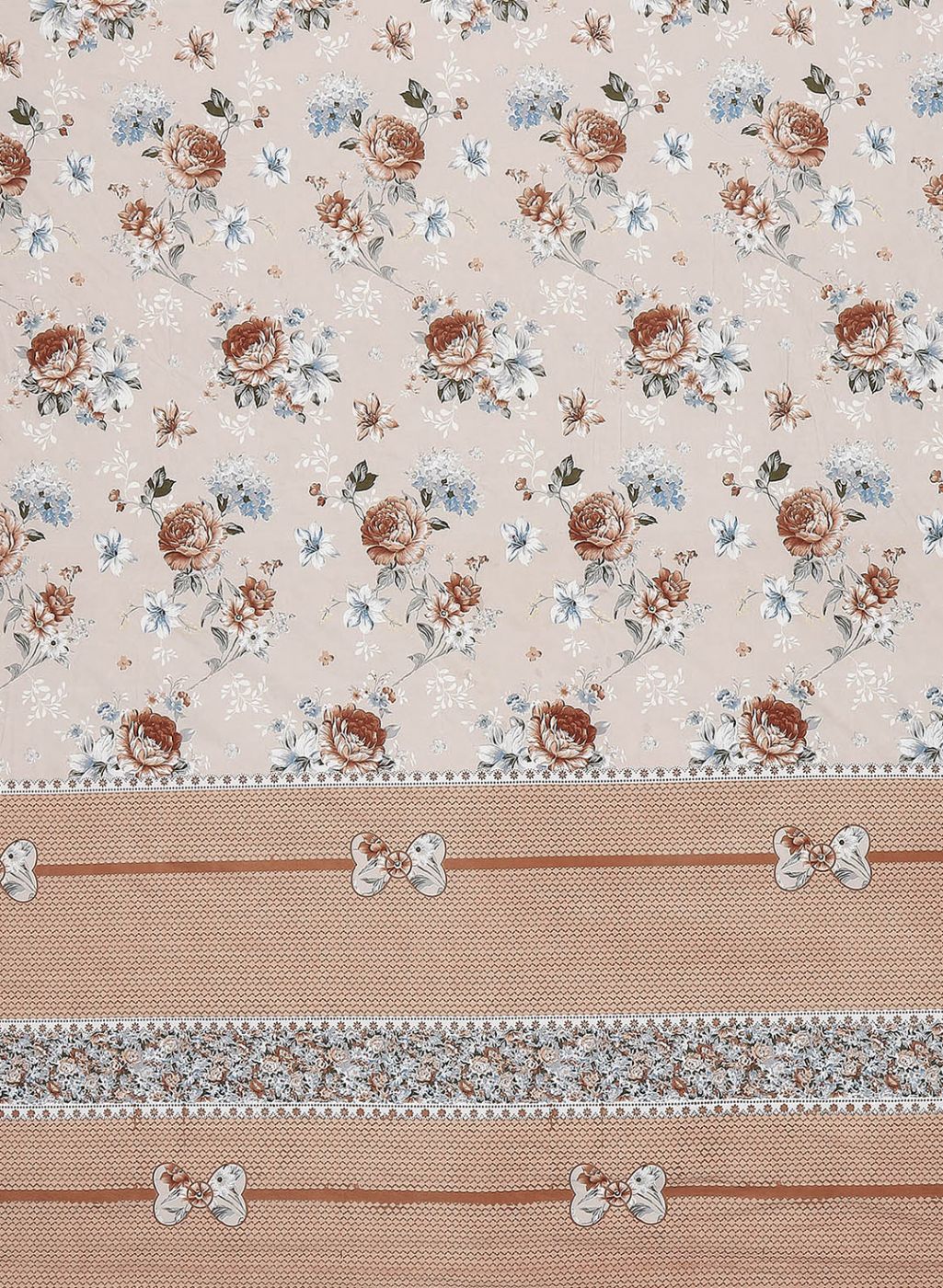 130 GSM Polyester Queen Bedsheet with 2 Pillow Covers - Image 6
