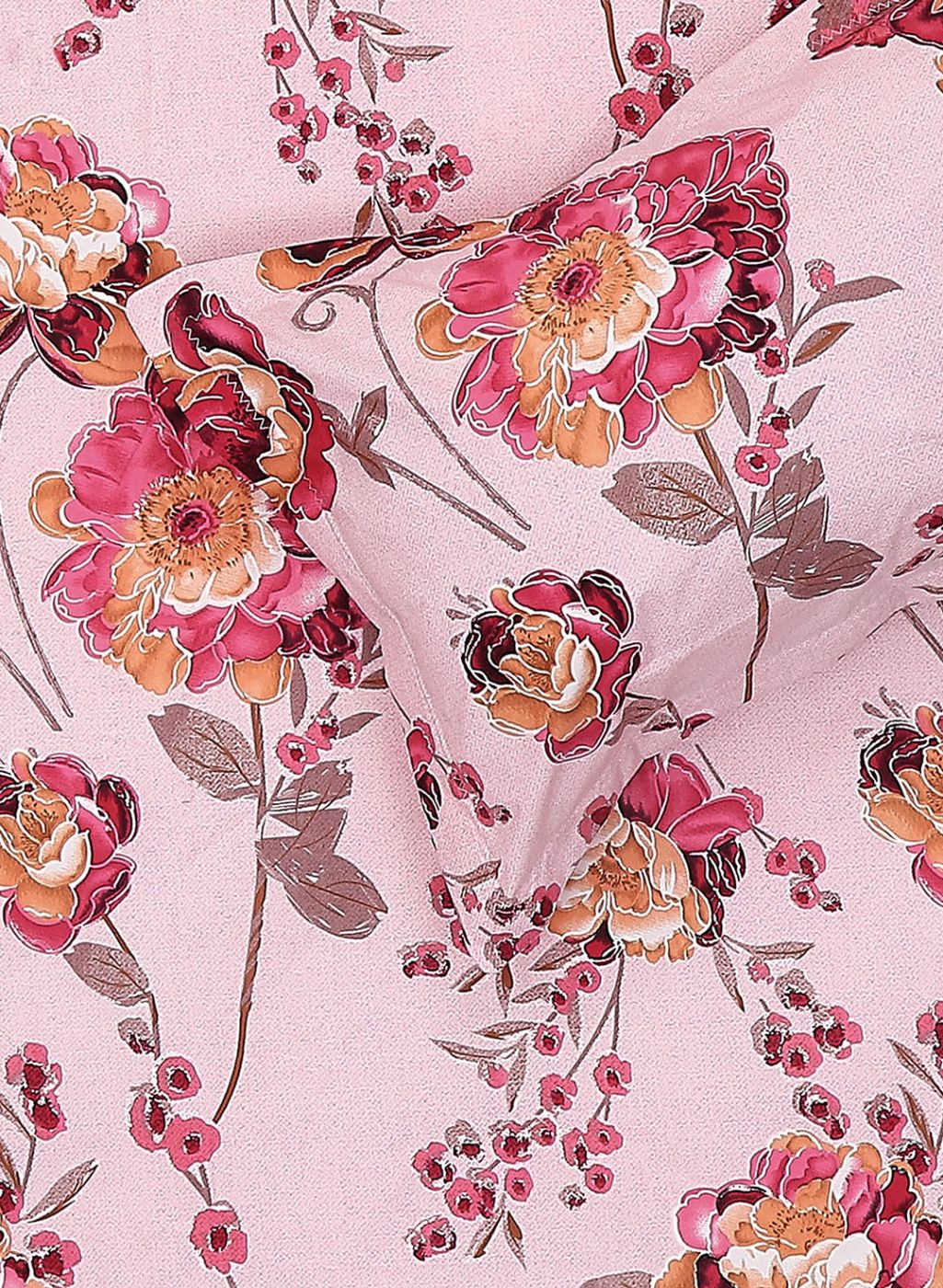 130 GSM Polyester Queen Bedsheet with 2 Pillow Covers - Image 5