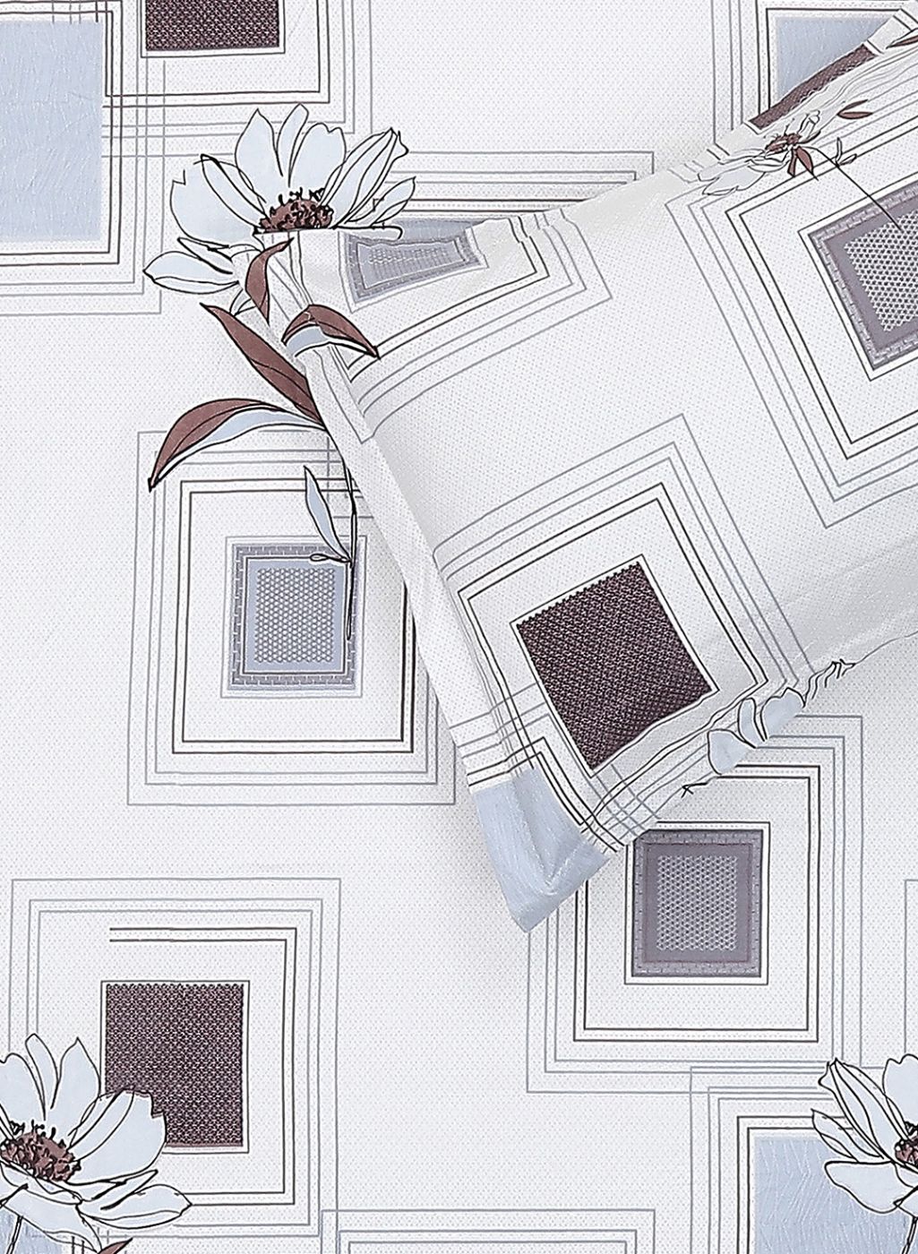 130 GSM Polyester Queen Bedsheet with 2 Pillow Covers - Image 5