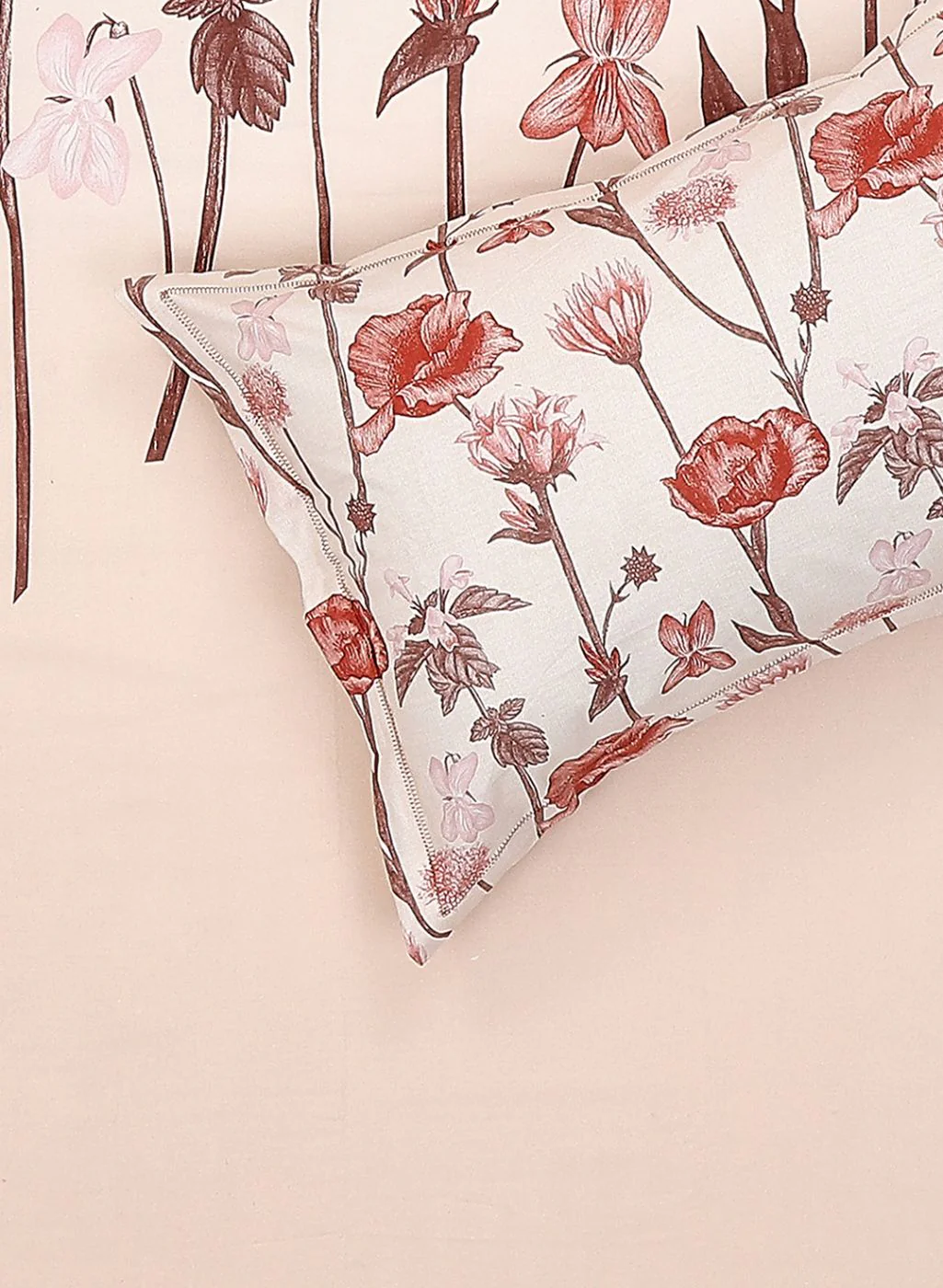 140TC Pure Cotton King Bedsheet with 2 Pillow Covers - Image 5