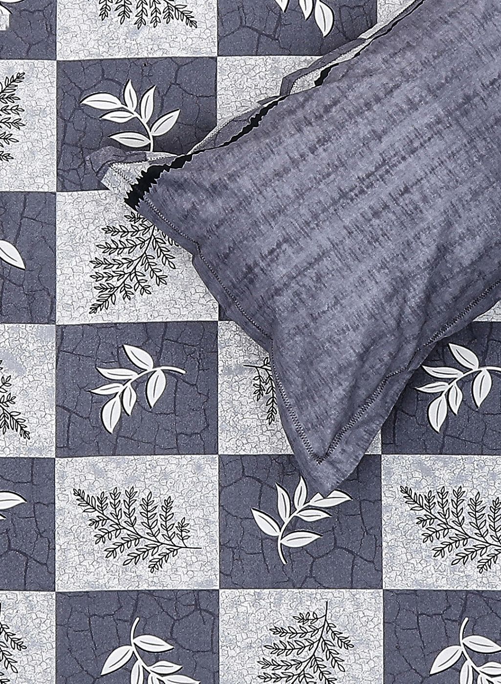 140TC Pure Cotton Queen Bedsheet with 2 Pillow Covers - Image 5