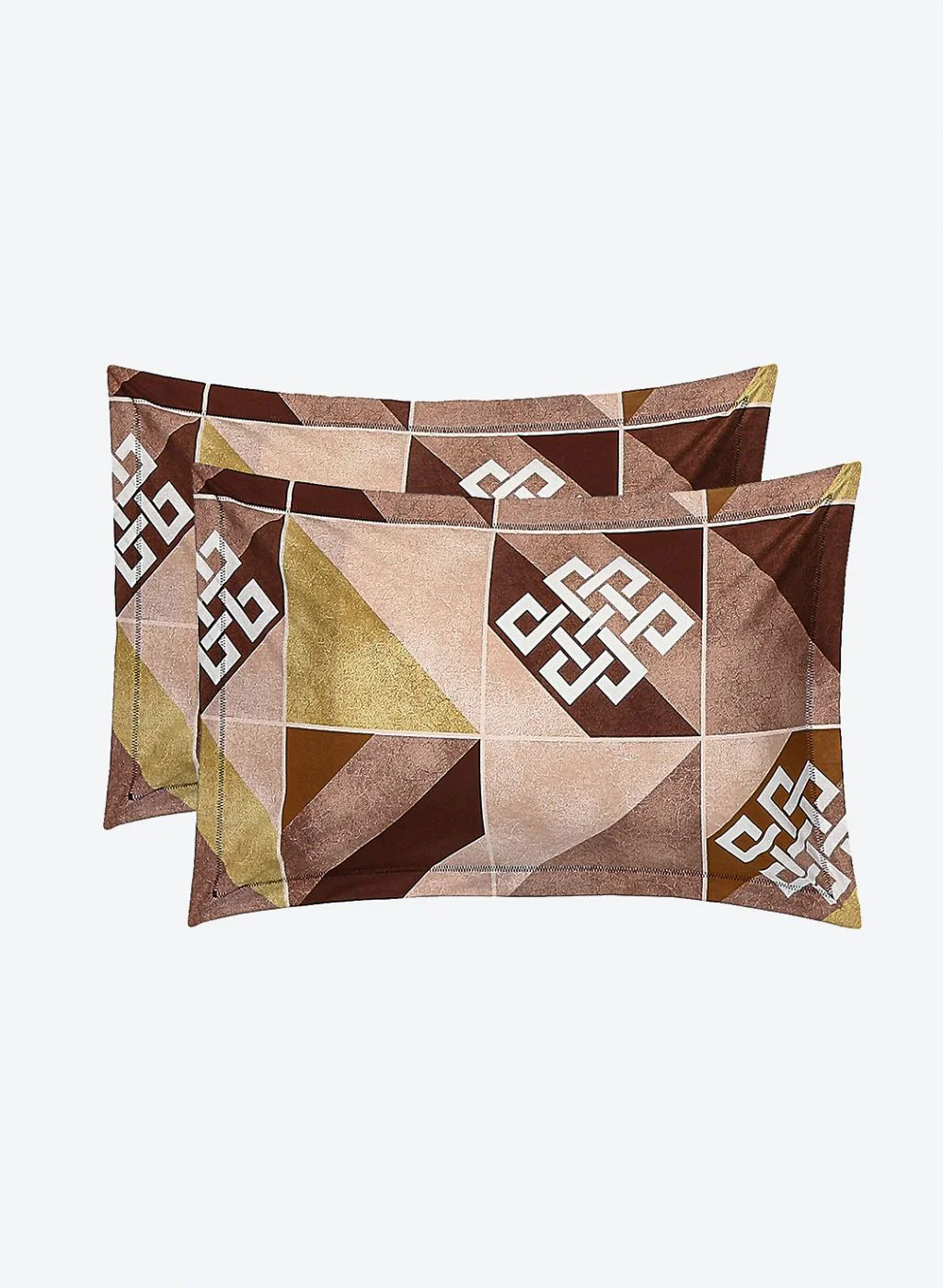 140TC Pure Cotton Queen Bedsheet with 2 Pillow Covers - Image 7