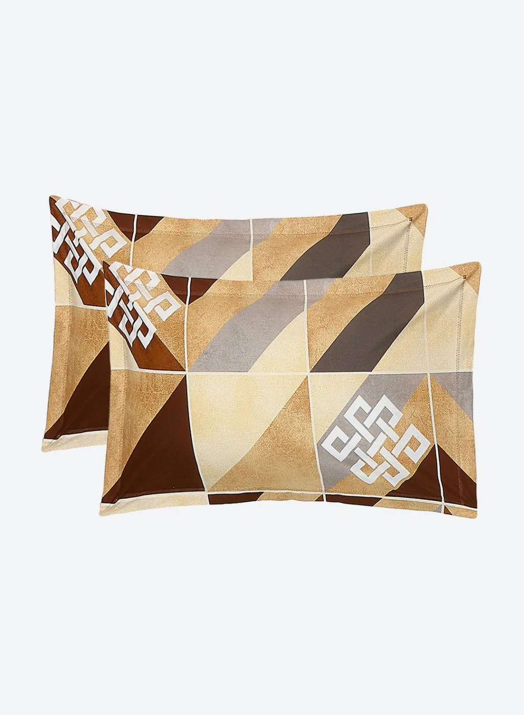140TC Pure Cotton Queen Bedsheet with 2 Pillow Covers - Image 7