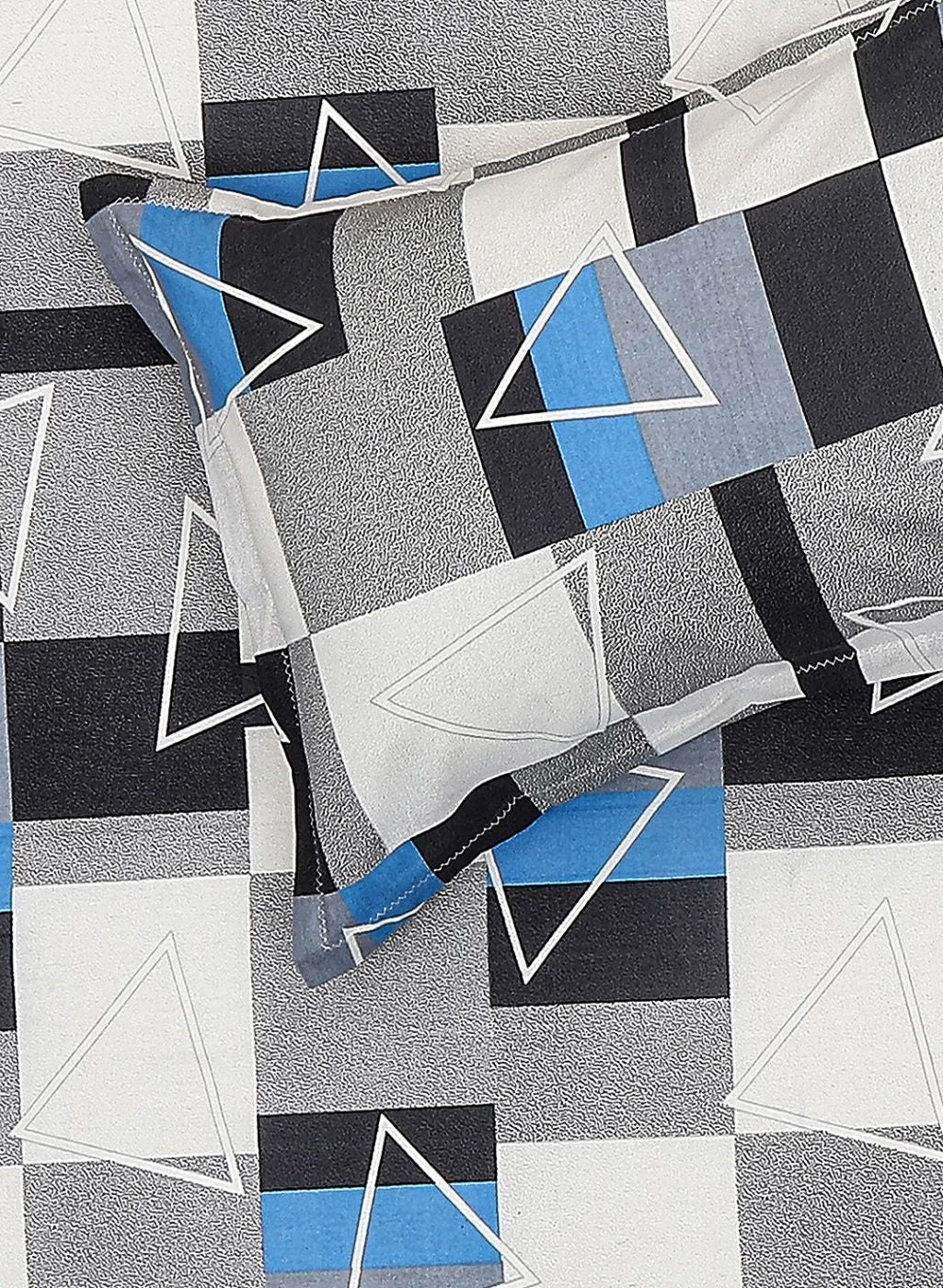 144TC Pure Cotton Single Bedsheet with 1 Pillow Covers - Image 5