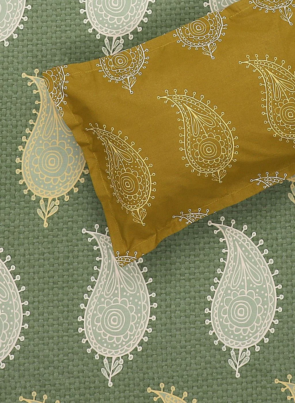 144TC Pure Cotton Single Bedsheet with 1 Pillow Covers - Image 5