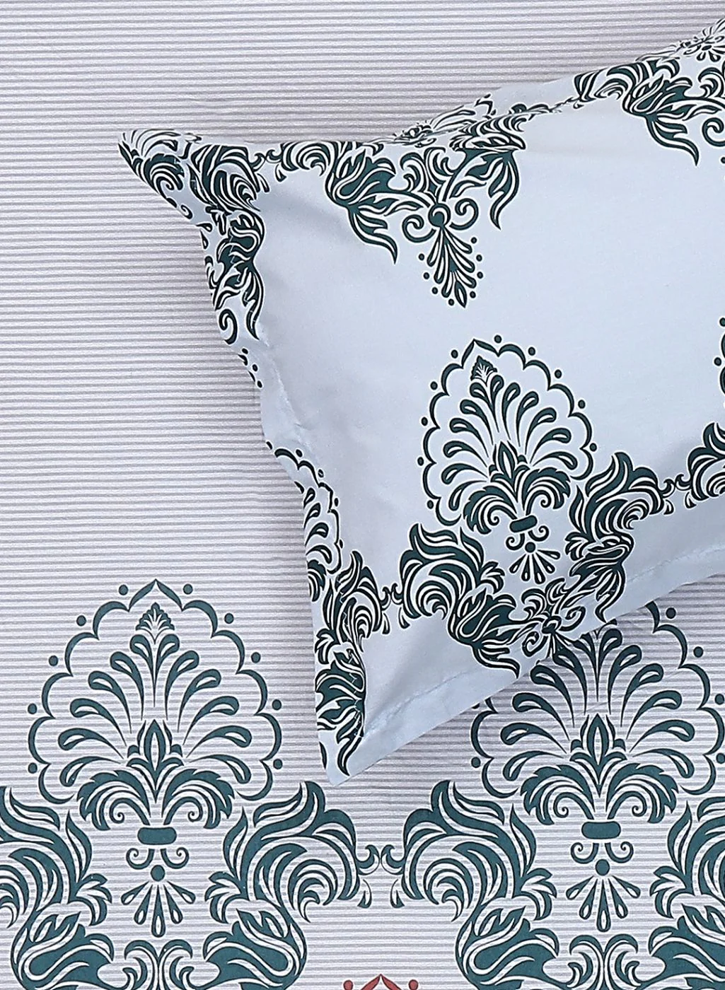 144TC Pure Cotton Single Bedsheet with 2 Pillow Covers - Image 5
