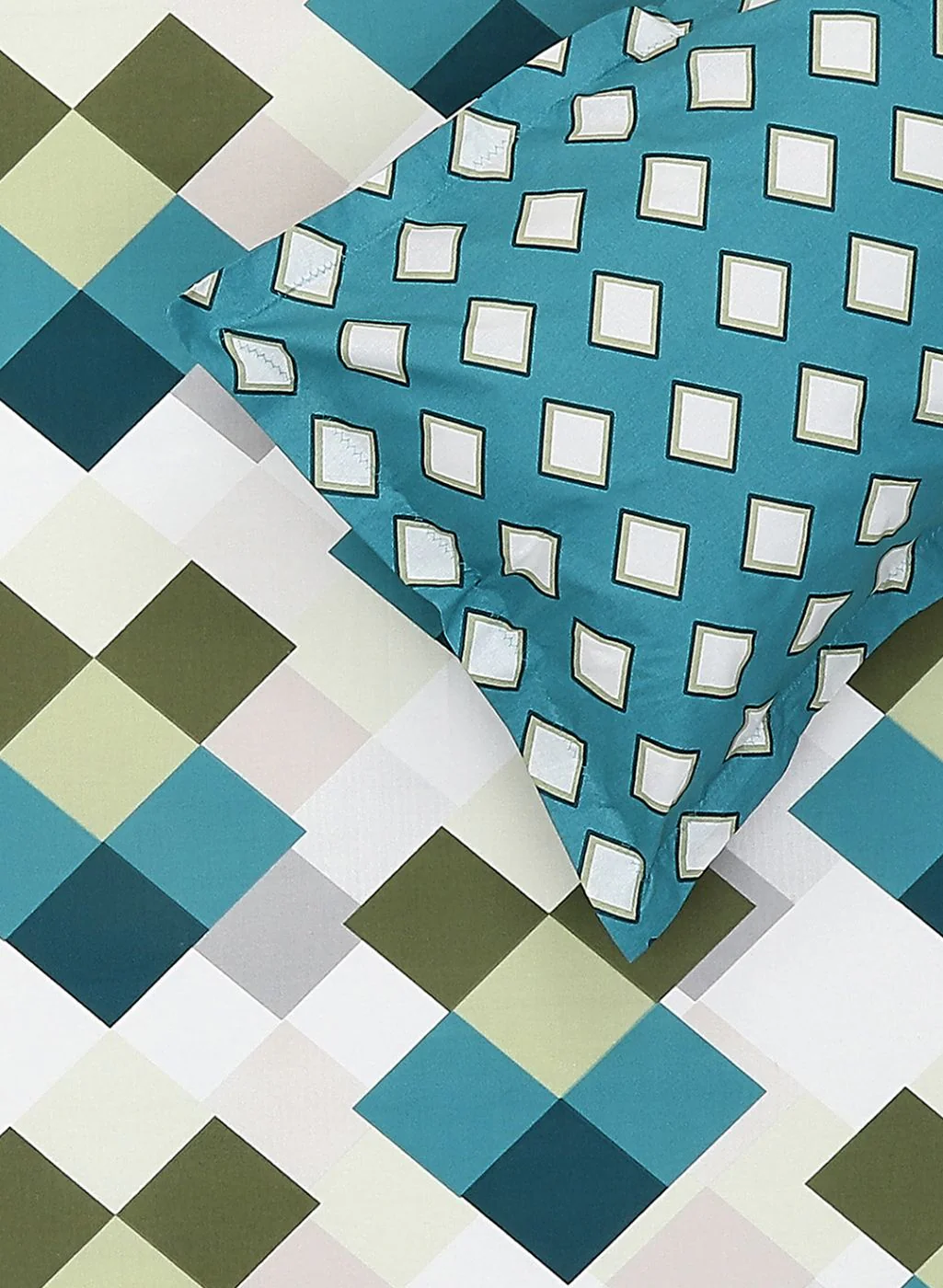 152TC Pure Cotton King Bedsheet with 2 Pillow Covers - Image 5
