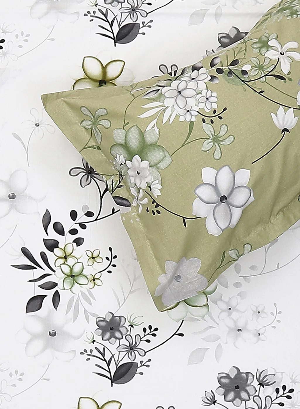 180TC Pure Cotton King Bedsheet with 2 Pillow Covers - Image 5