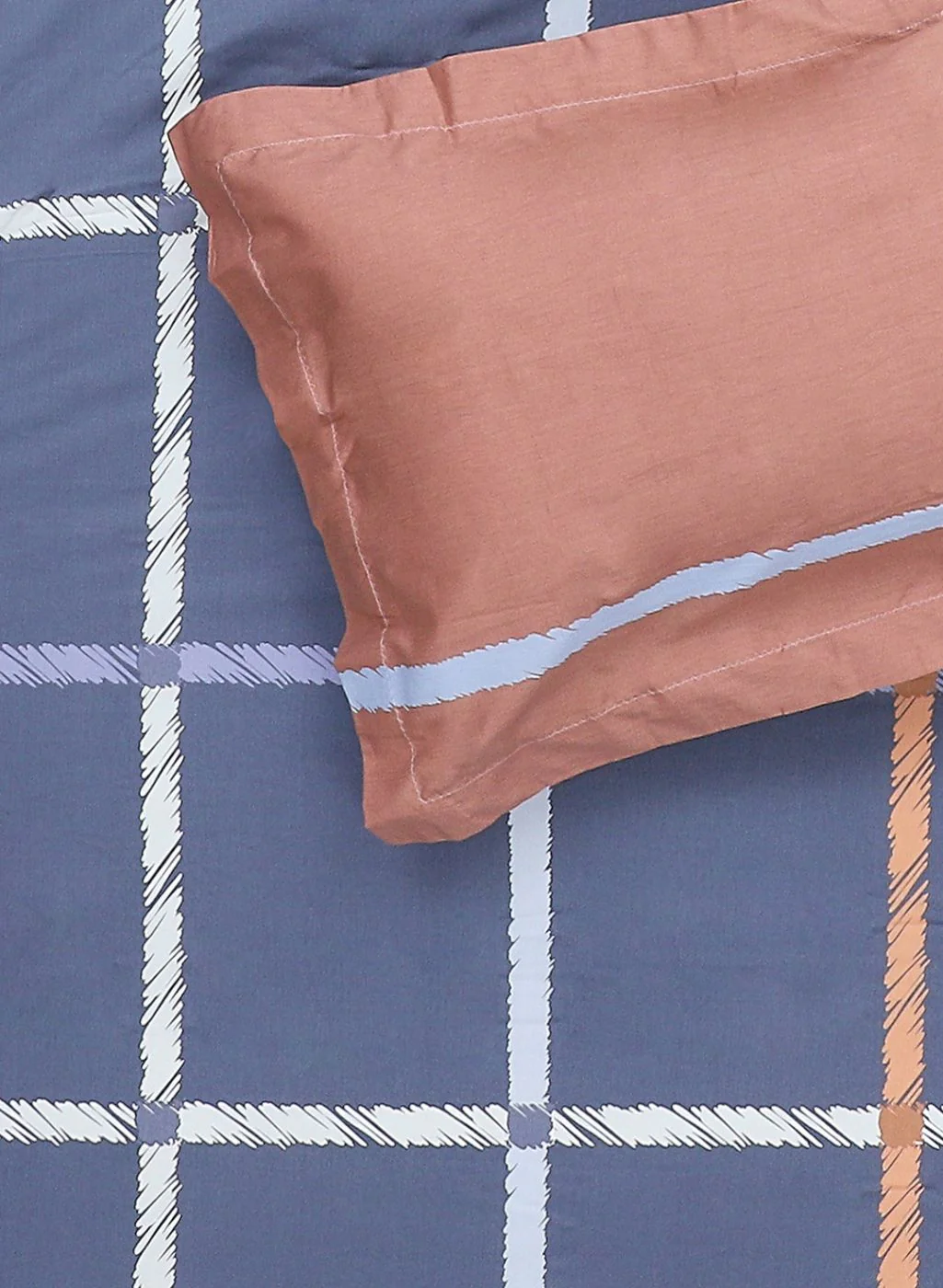 200TC Pure Cotton King Bedsheet with 2 Pillow Covers - Image 5