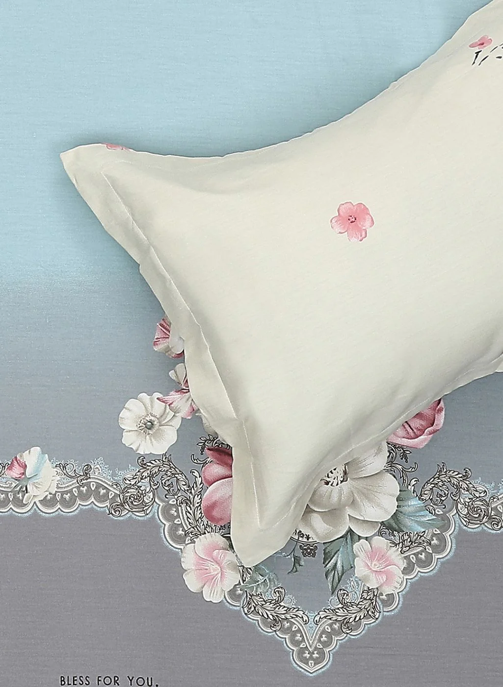 200TC Pure Cotton Queen Bedsheet with 2 Pillow Covers - Image 5