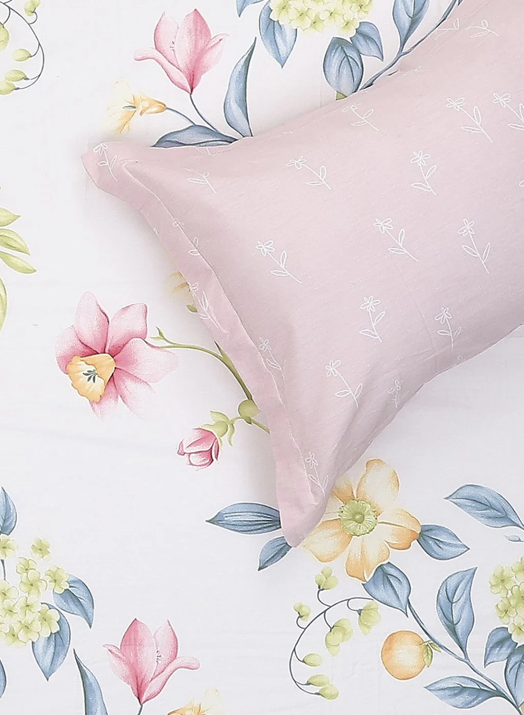 200TC Pure Cotton Queen Bedsheet with 2 Pillow Covers - Image 5