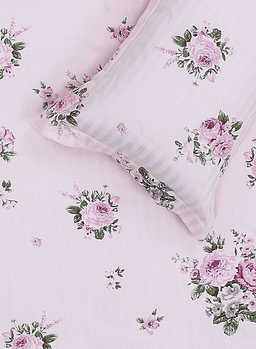 210TC Pure Cotton King Bedsheet with 2 Pillow Covers - Image 5