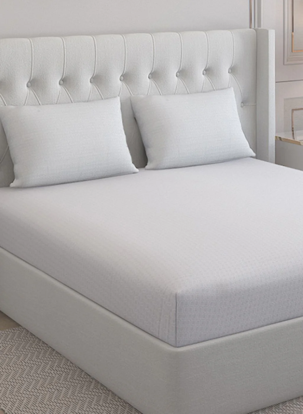 210TC Pure Cotton Queen Bedsheet with 2 Pillow Covers
