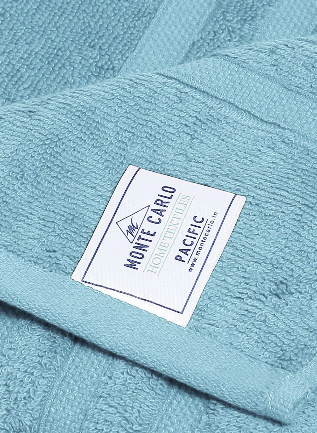 Aqua Blue Cotton 525 GSM Bath Towel - Image 4
