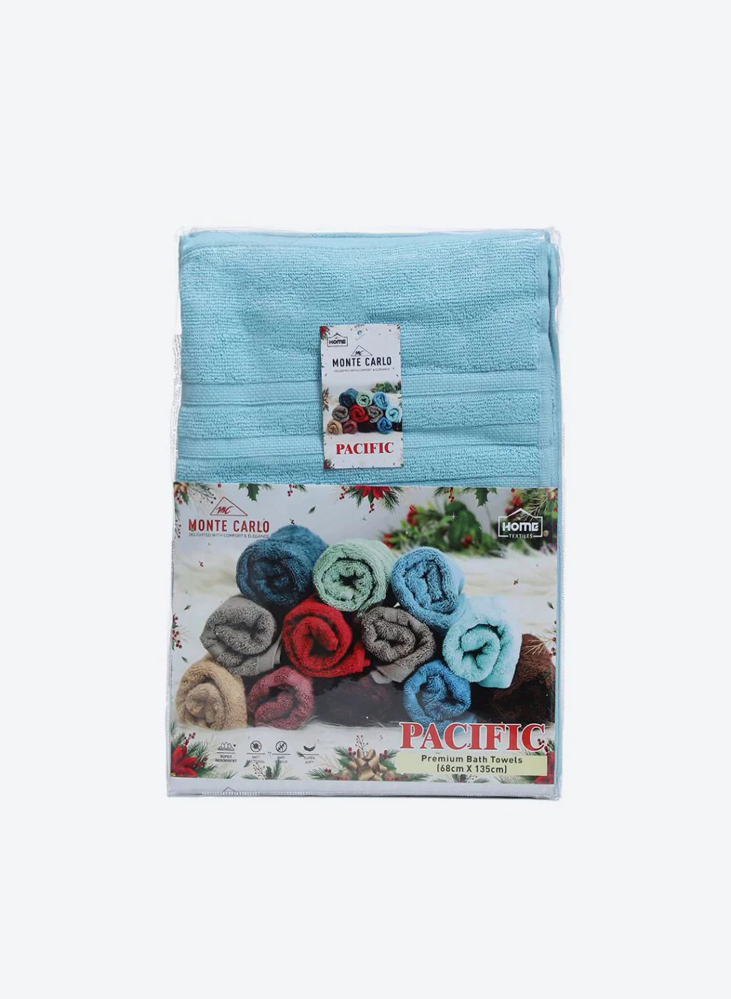 Aqua Blue Cotton 525 GSM Bath Towel - Image 5