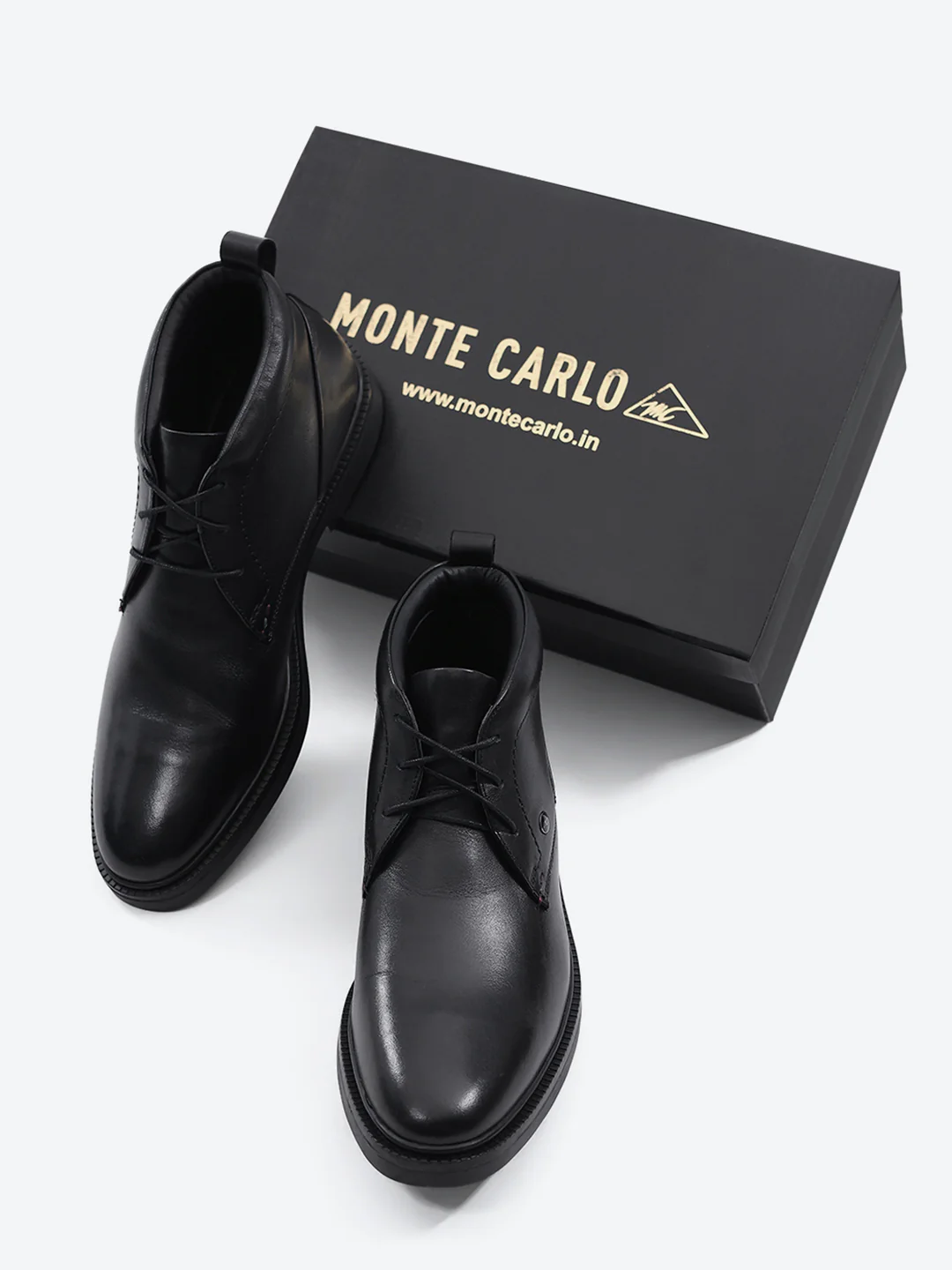 Monte Carlo Black Chukka Formal | Smart Casual Lace Up Ankle Boots for Men - Image 2