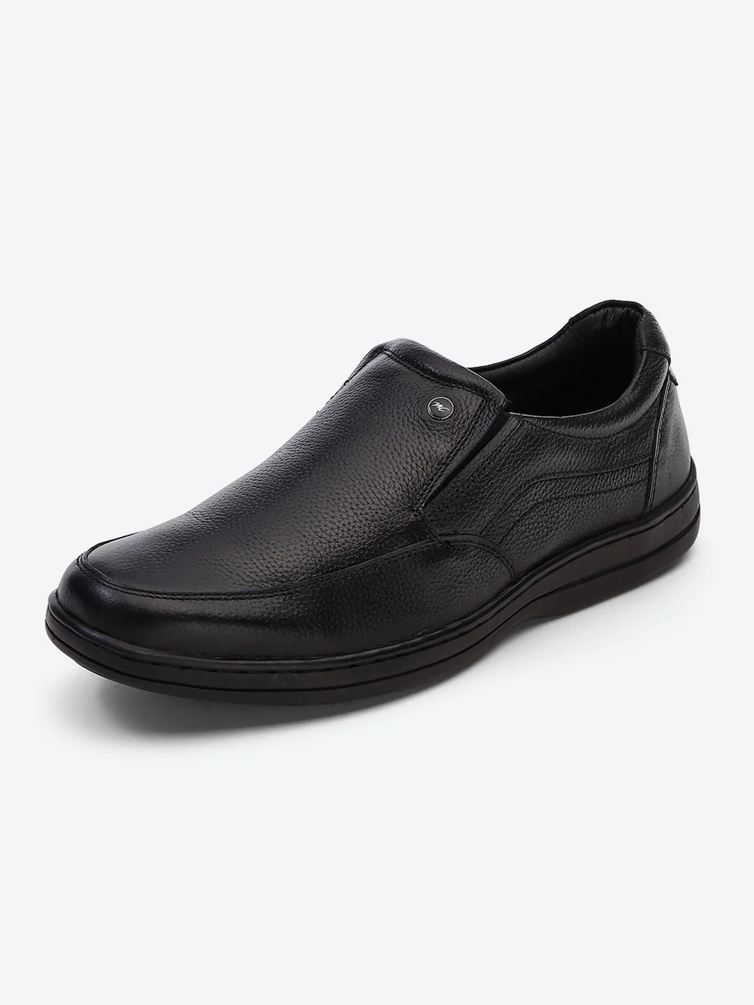 Monte Carlo Black Comfort Slip on Formal Shoes for Men - Image 3