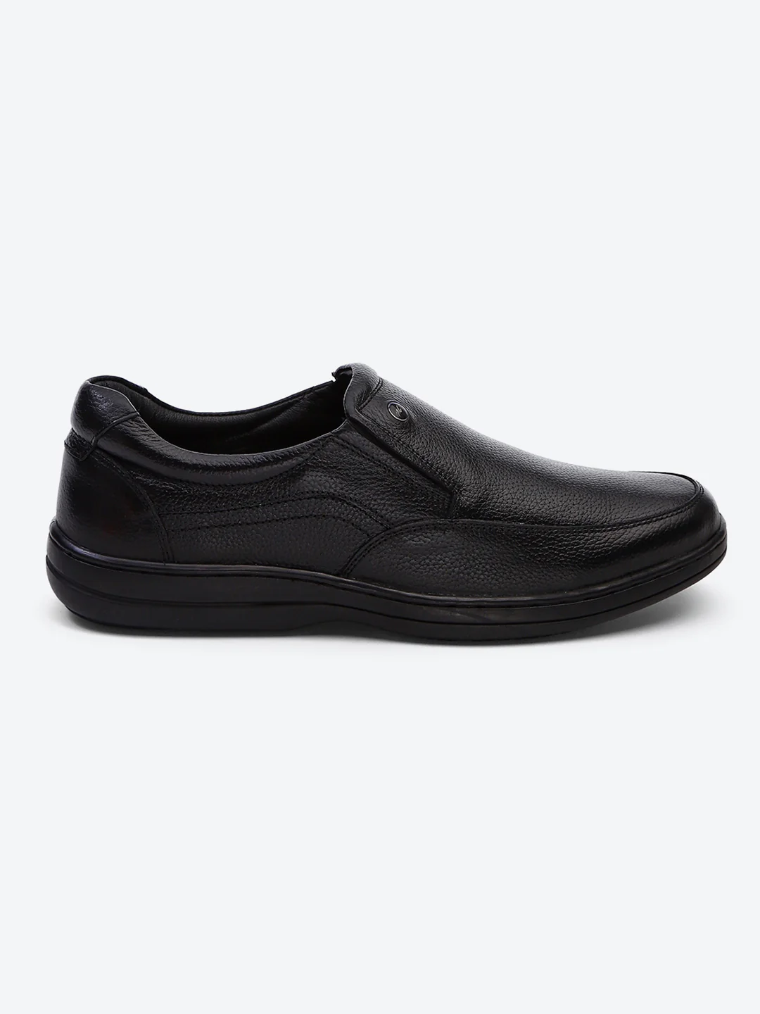 Monte Carlo Black Comfort Slip on Formal Shoes for Men - Image 5
