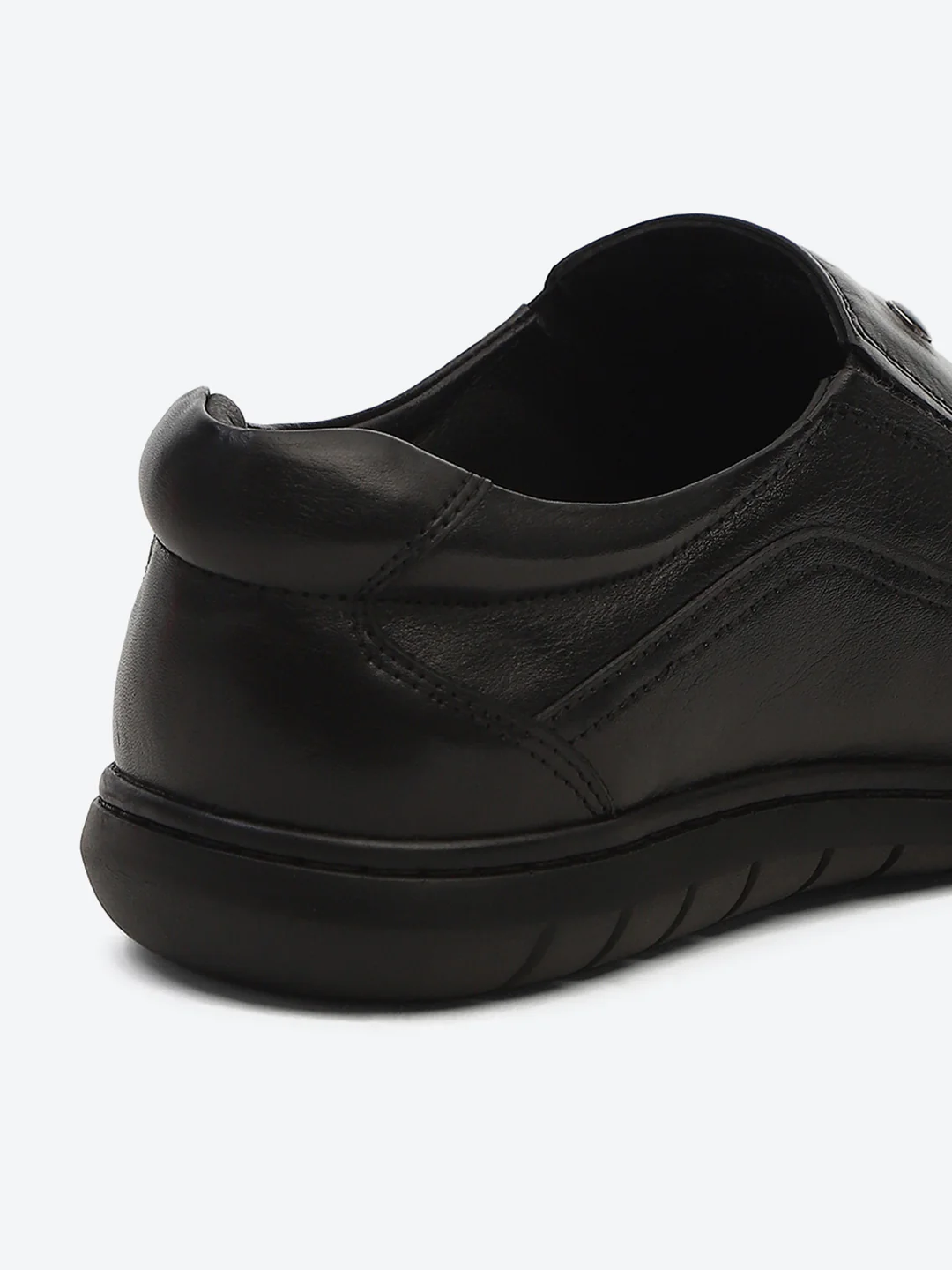 Monte Carlo Black Comfortable Slip on Formal Shoes for Men - Image 9