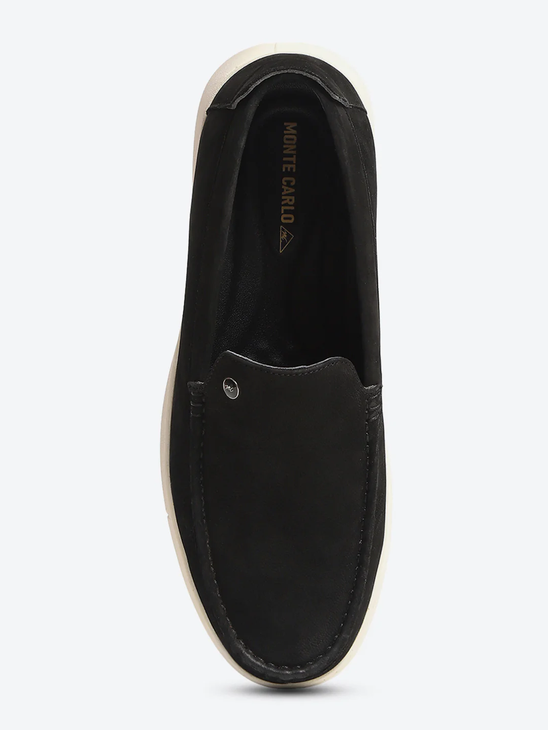 Monte Carlo Black Light Weight Nu Buck Leather Casual Slip on Loafers for Men - Image 6