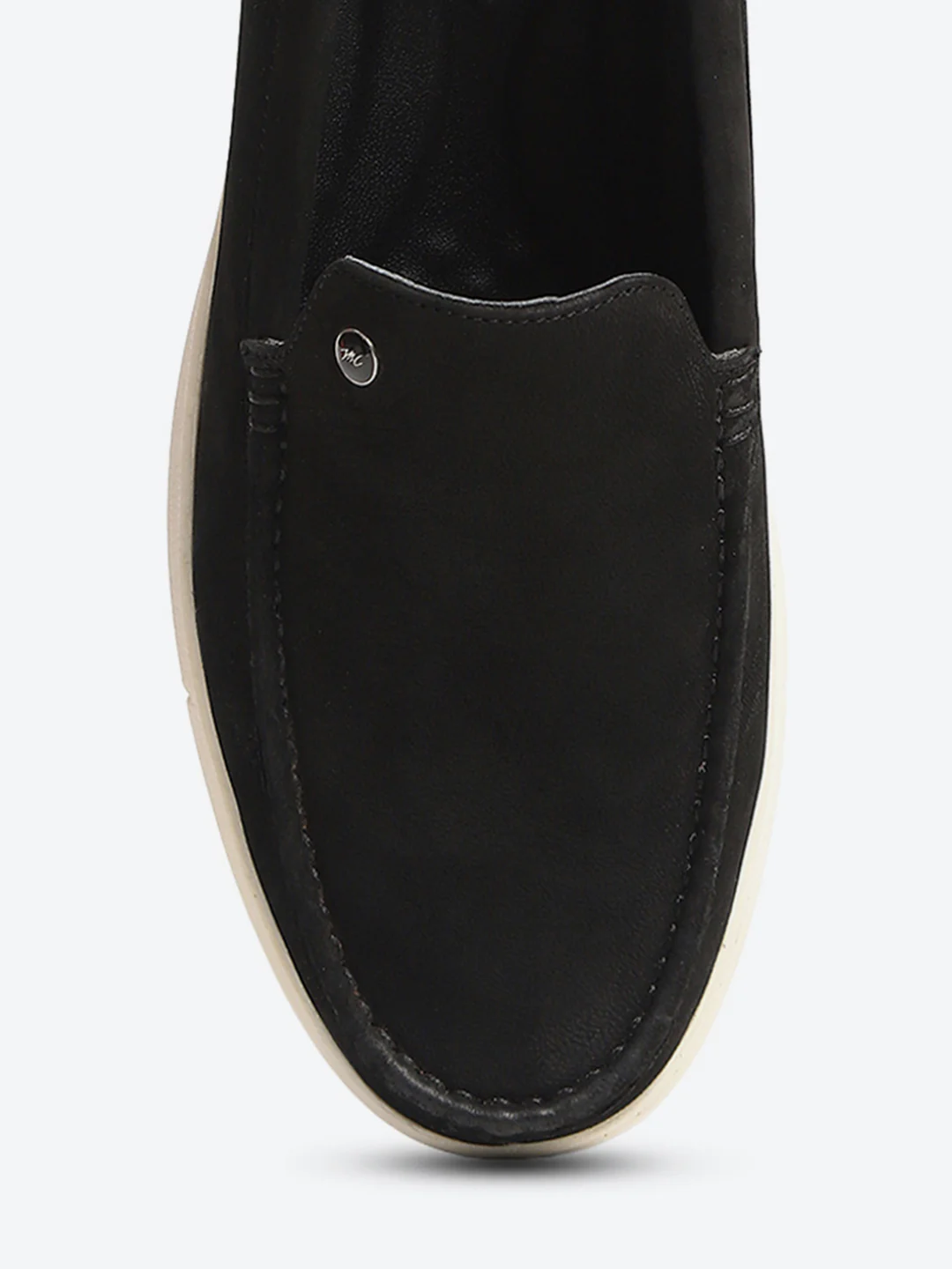 Monte Carlo Black Light Weight Nu Buck Leather Casual Slip on Loafers for Men - Image 7