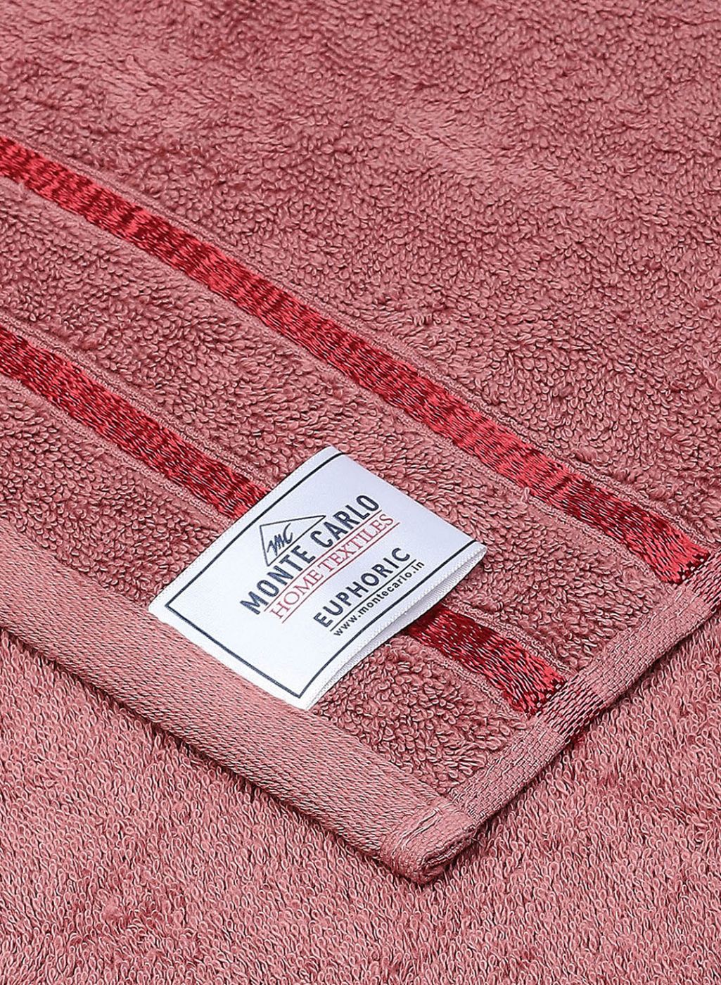 Blue & Brown Cotton 525 GSM Towel Set Pack of 4 (2 Bath & 2 Hand Towels) - Image 4