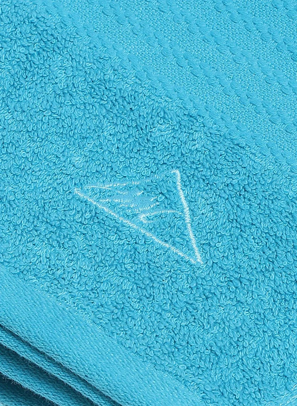 Blue Cotton 400 GSM Bath Towel - Image 3
