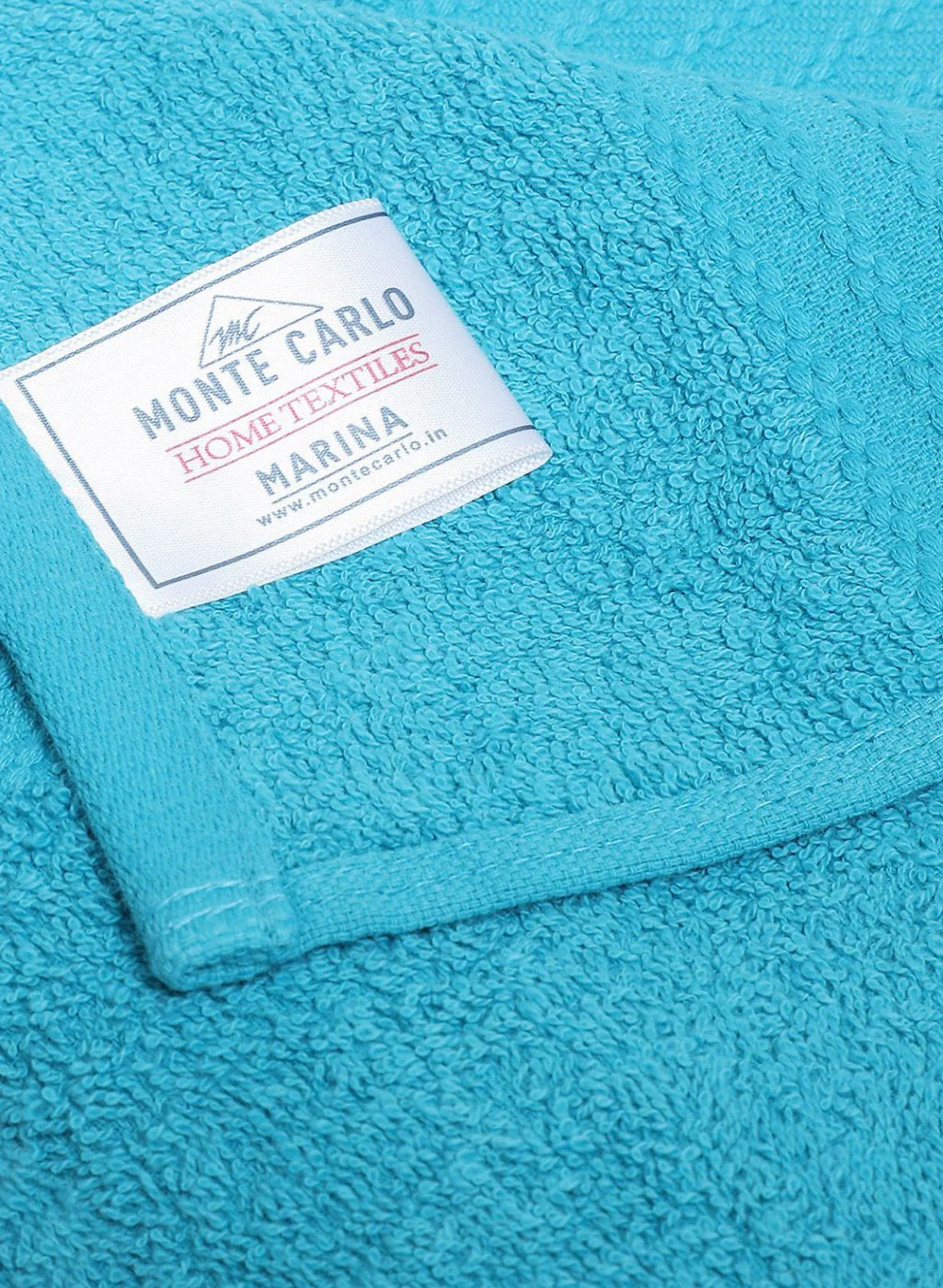 Blue Cotton 400 GSM Bath Towel - Image 4