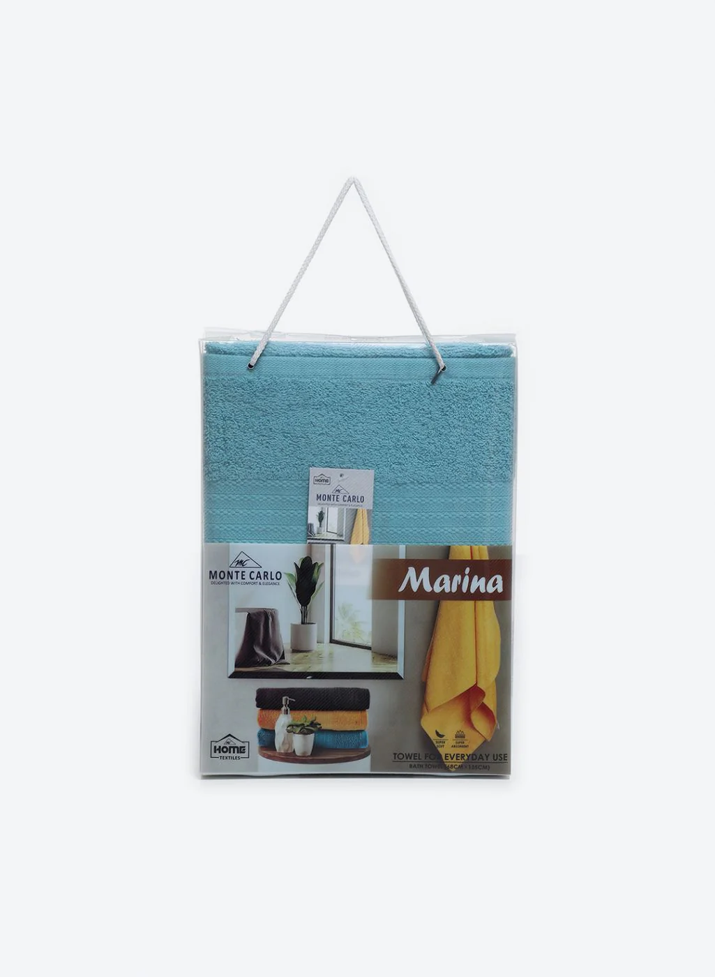 Blue Cotton 400 GSM Bath Towel - Image 5
