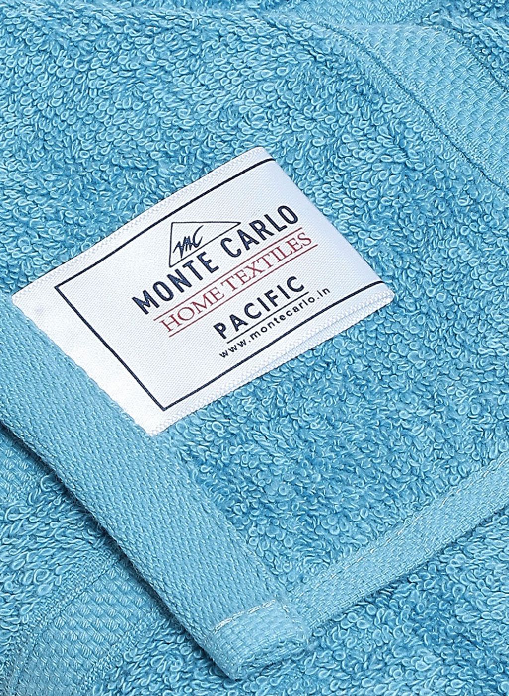 Blue Cotton 525 GSM Bath Towel - Image 4
